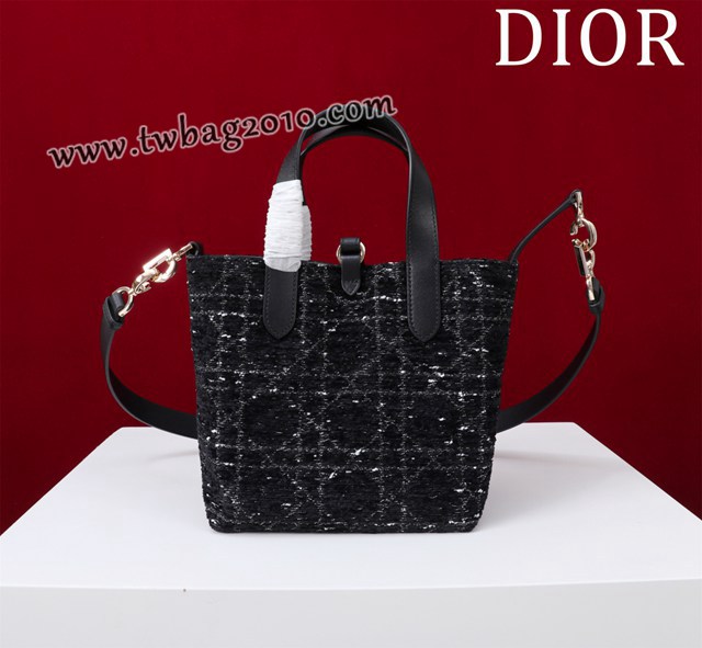 Dior专柜新款迪奥高仿原单藤格纹图案Toujours竖版手袋时尚托特购物包 djfk1673